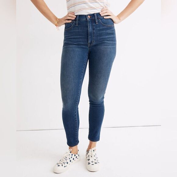 Madewell 10" High-Rise Roadtripper Supersoft Jeans in Playford Wash Size 28 - Picture 1 of 8